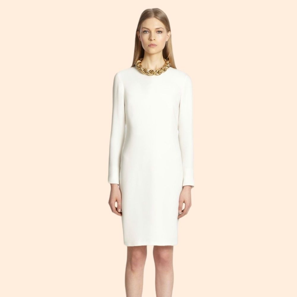 Adam Lippes White Silk Mini Dress